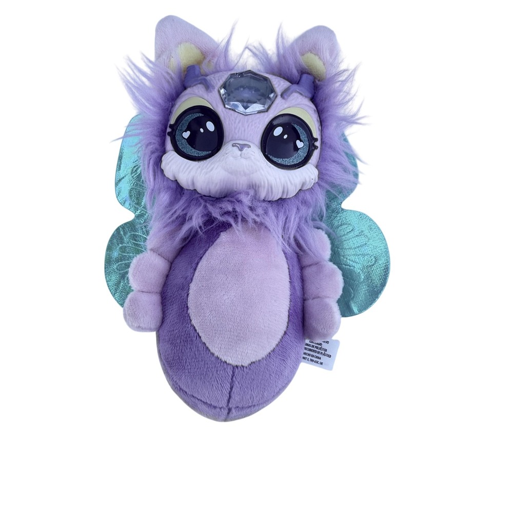 Magic Mixies Purple Fairy Creature Plush Stuffed Animal Toy Small Wings Cute